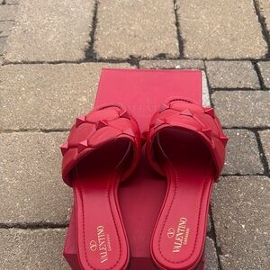 Valentino Garavani Rockstud Red Sandals